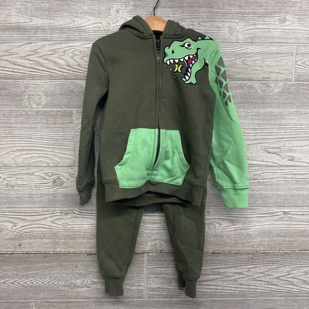 Full Zip Hoodie Dinosaur & Jogger Sweatpants 5