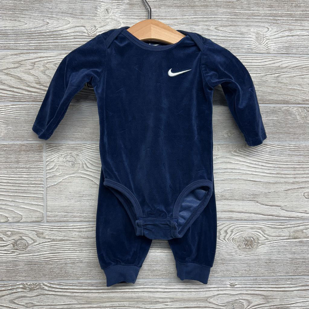 LS Velour Bodysuit & Joggers Swoosh 9M