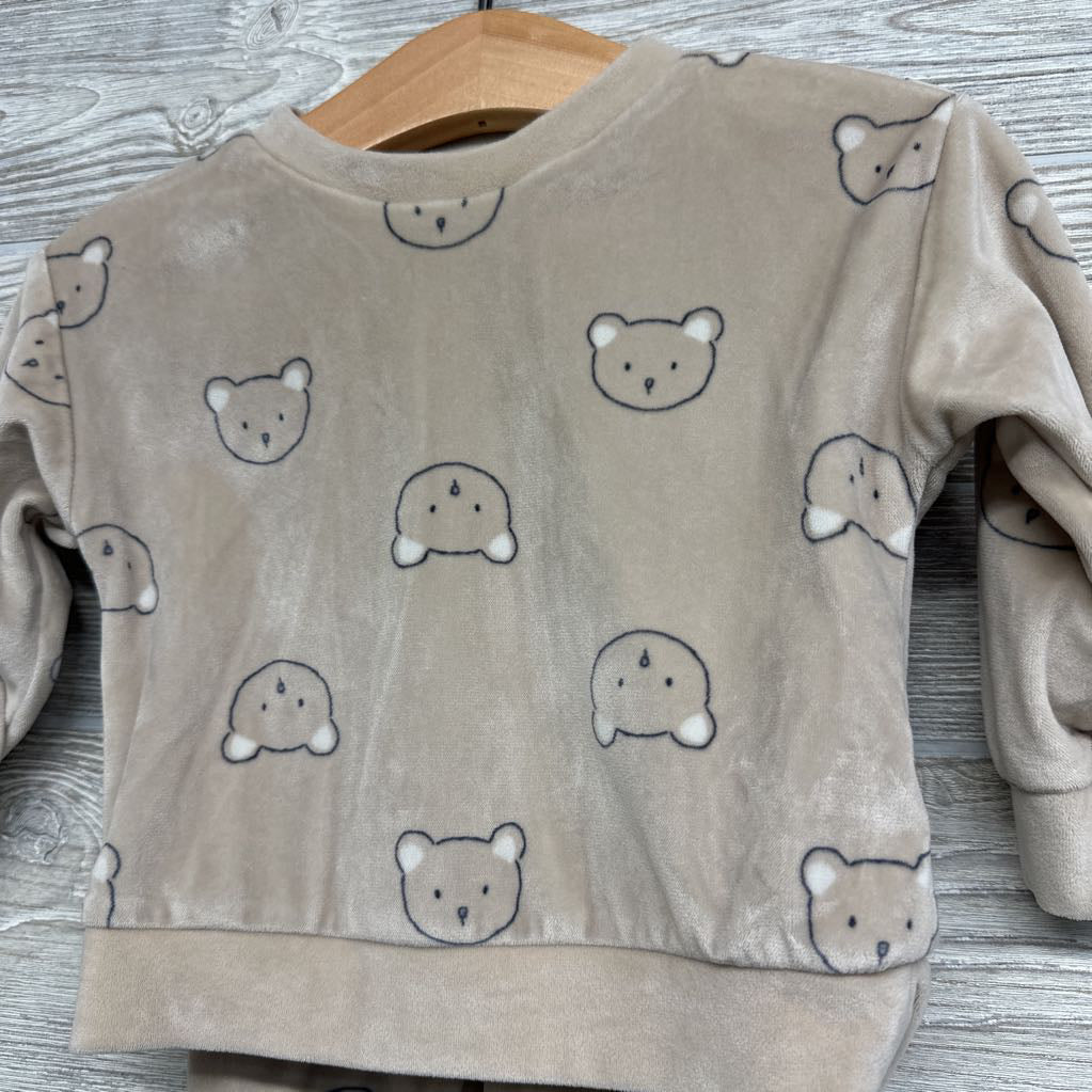 Velour Crewneck & Joggers Bears 9M