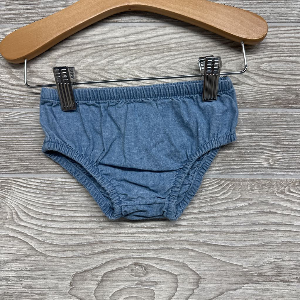 NEW Chambray Button Up Tank Dress & Bloomers 6M