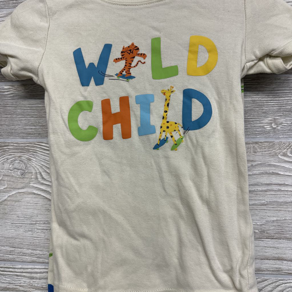 2 Pc PJs Wild Child Animals 5T