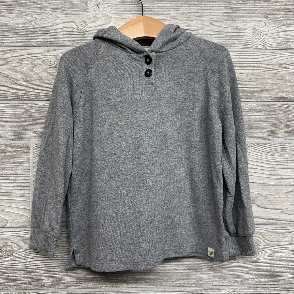 LS Hacci Henley Shirt W/ Hood 4T