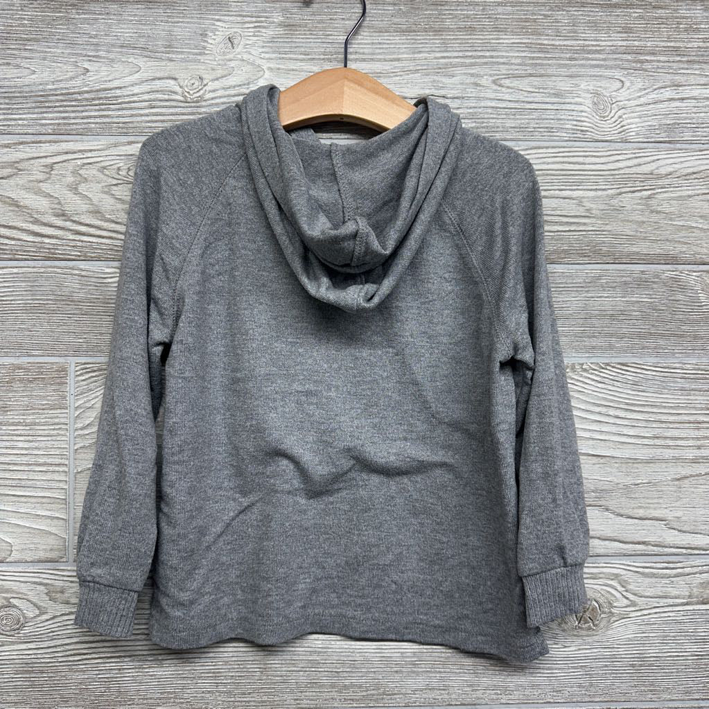 LS Hacci Henley Shirt W/ Hood 4T