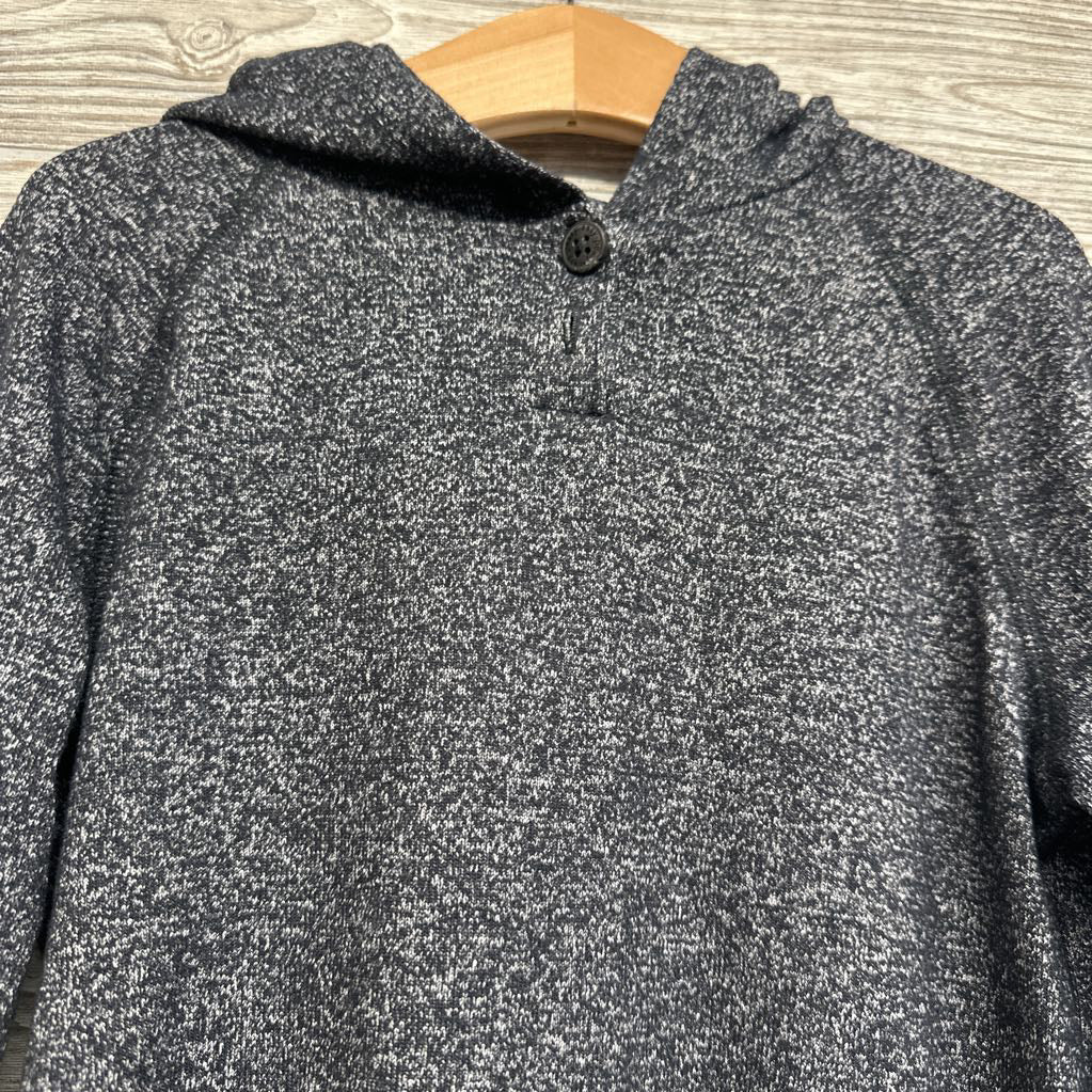 LS Hacci Henley Shirt W/ Hood 4T