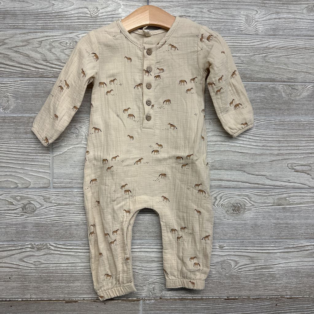 LS Muslin Outfit Horses 6-12M
