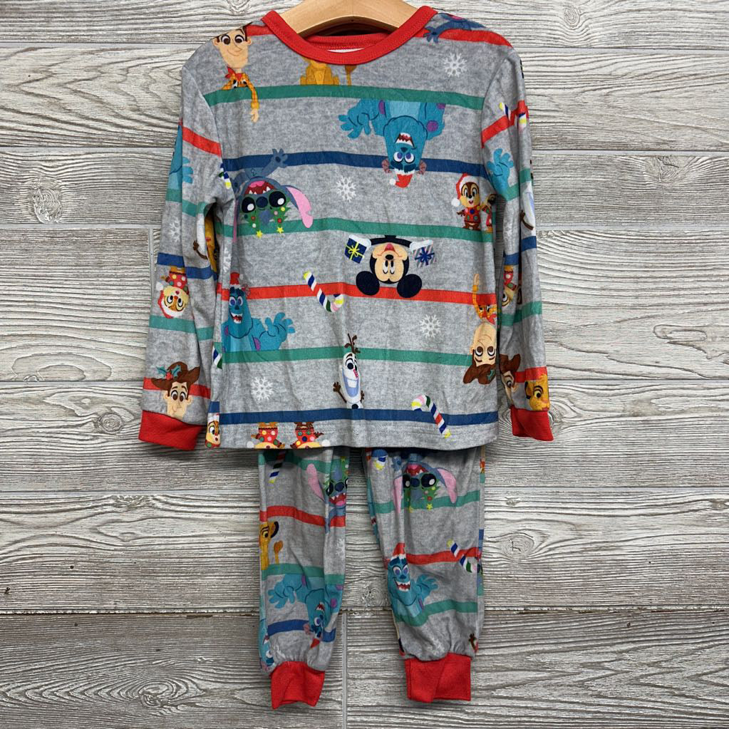 2 Pc LS Cozy PJs Stripes Characters 4-5