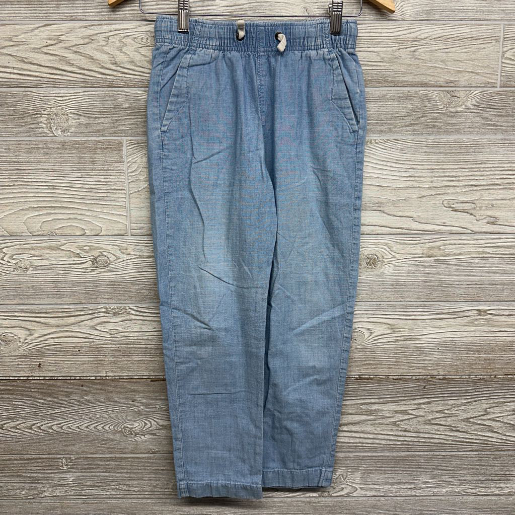 Chambray Pull On Drawstring Pants 10