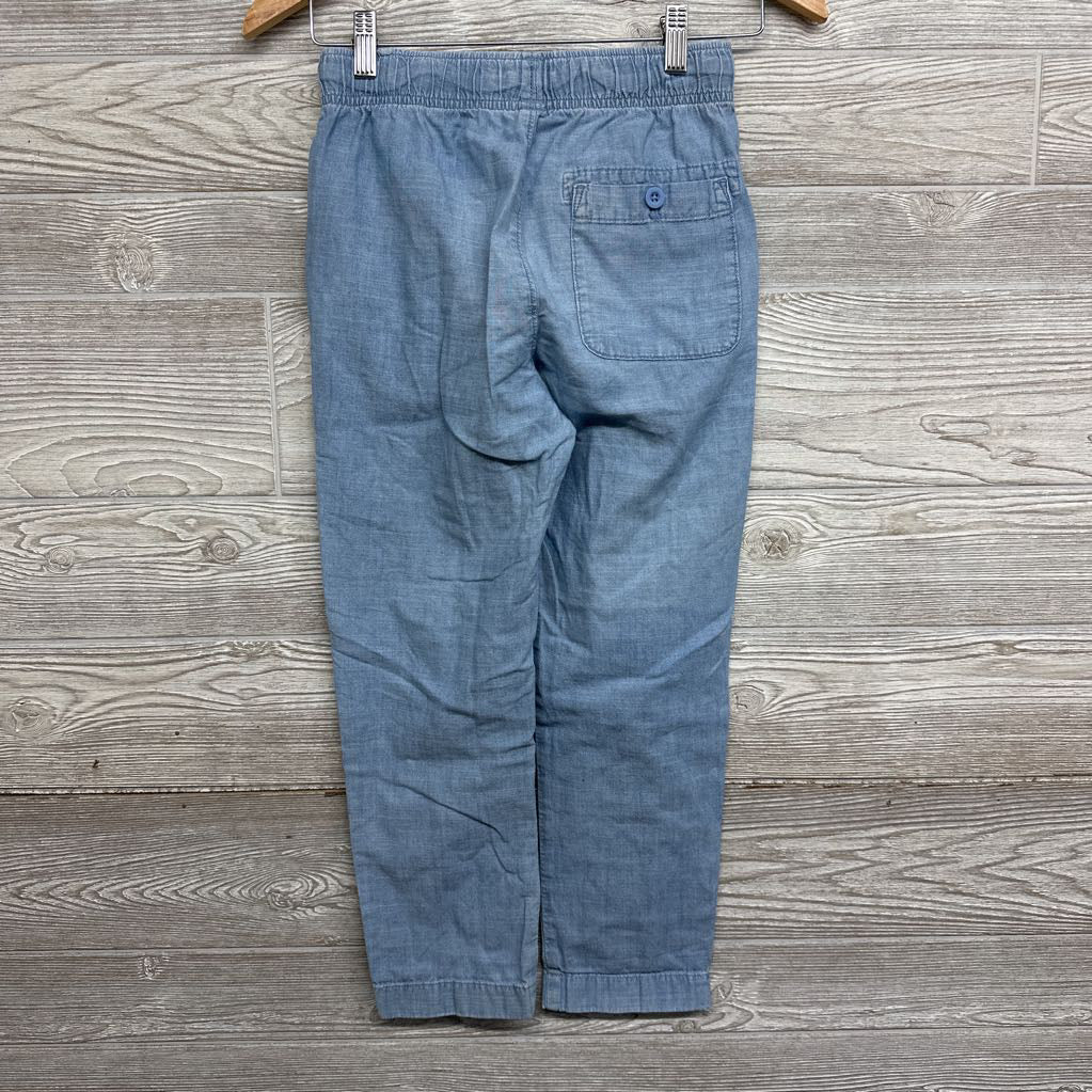 Chambray Pull On Drawstring Pants 10