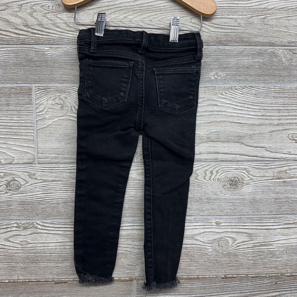 Rockstar Jeggings Embroidered Flowers 3T