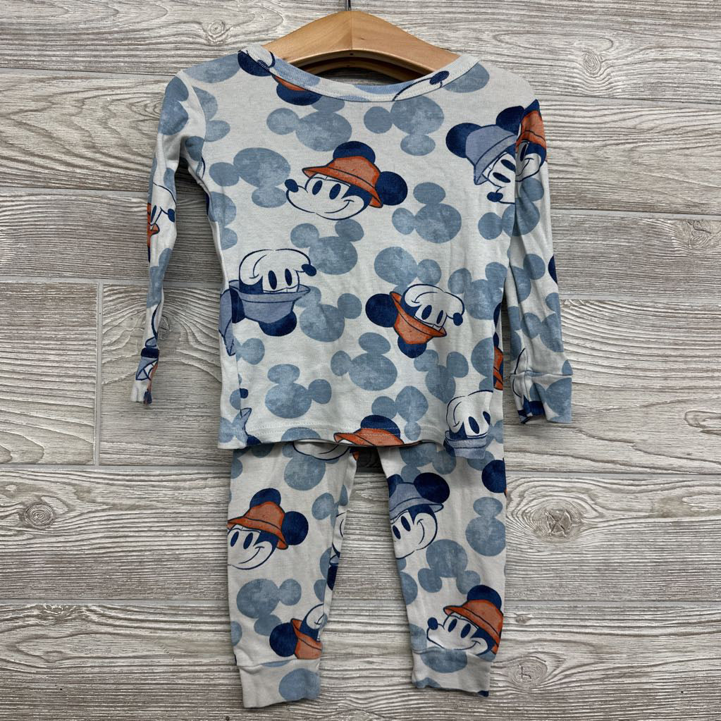 2 Pc LS PJs Mickey Mouse 3T