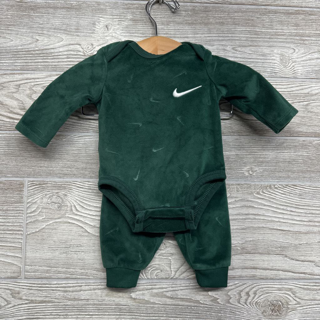LS Velour Bodysuit & Joggers Swoosh NB