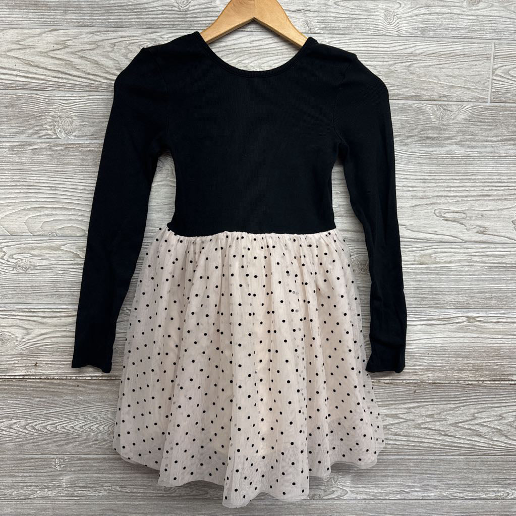 LS Ribbed Tulle Dress Dots 10