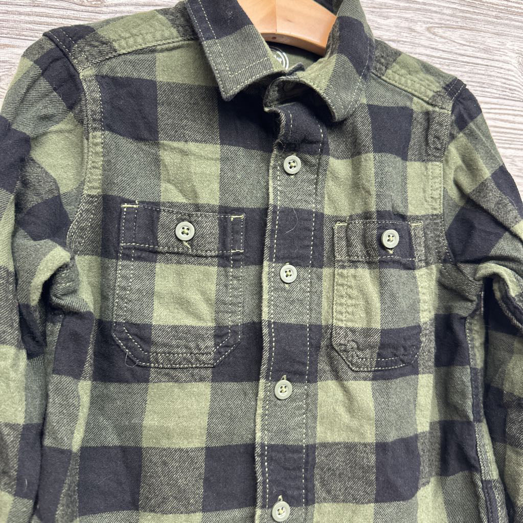 LS Plaid Button Up Flannel Shirt 4-5