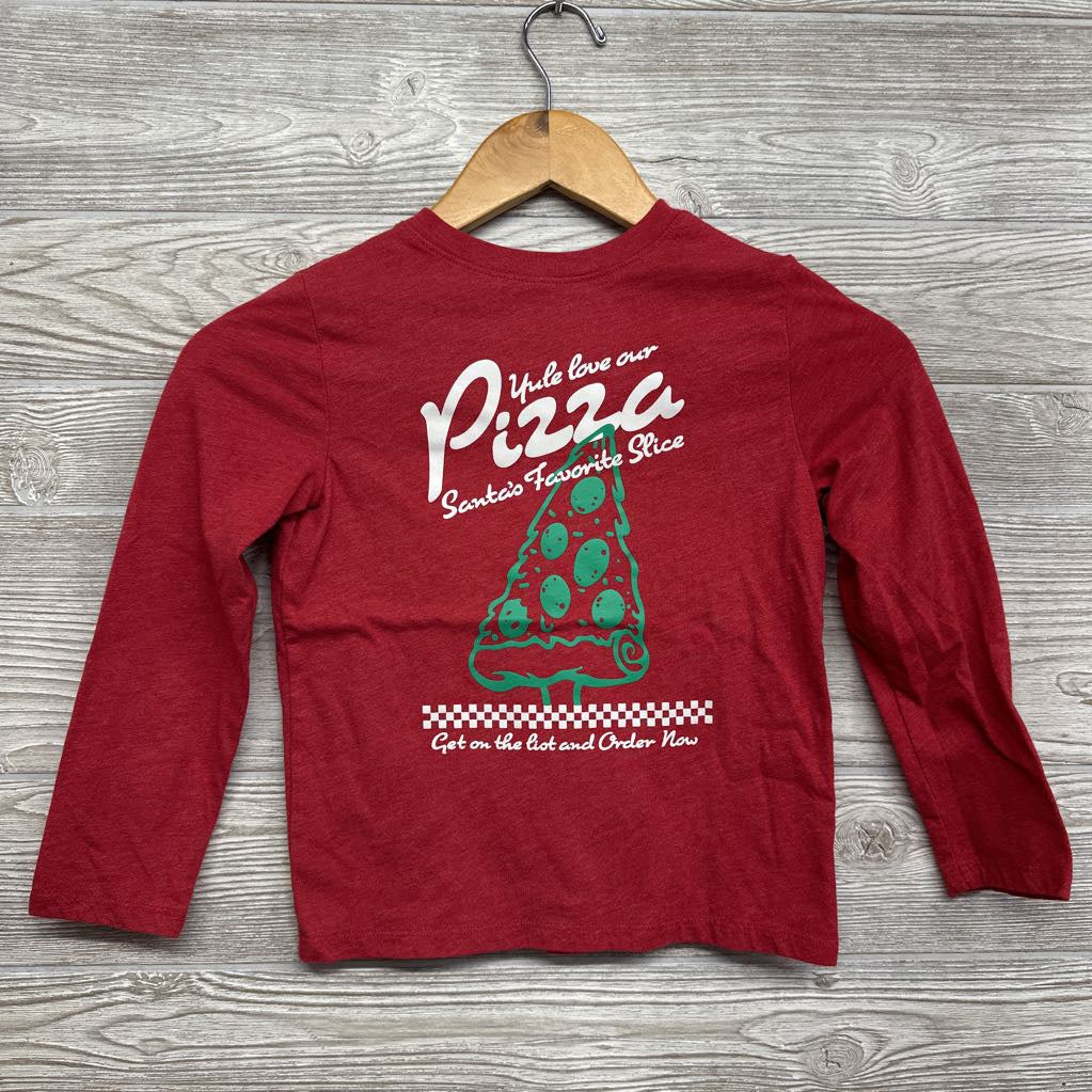 LS Shirt Yule Love Our Pizza Santa's Favorite Slice 4-5