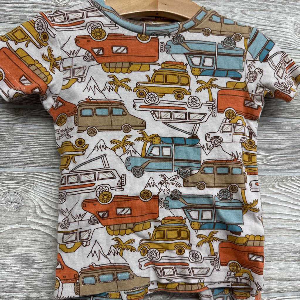 2 Pc PJs Vehicles Palm Trees 3T