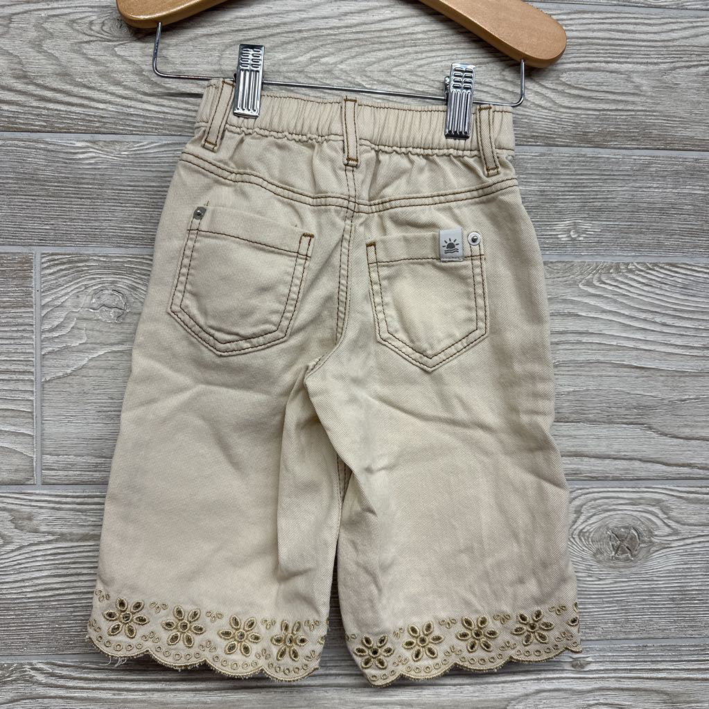 Wide Leg Pants Eyelet Scallop Trim 12M