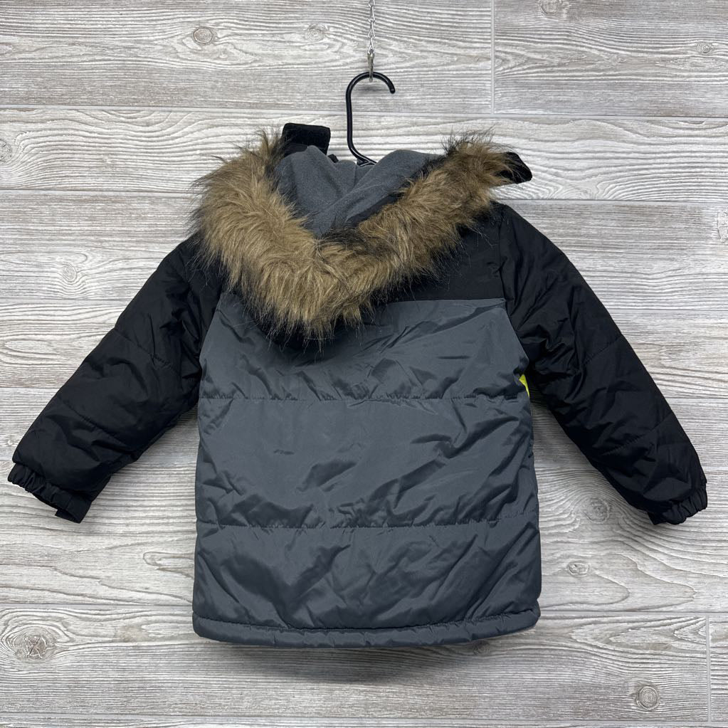 Winter Coat Faux Fur Hood 4t