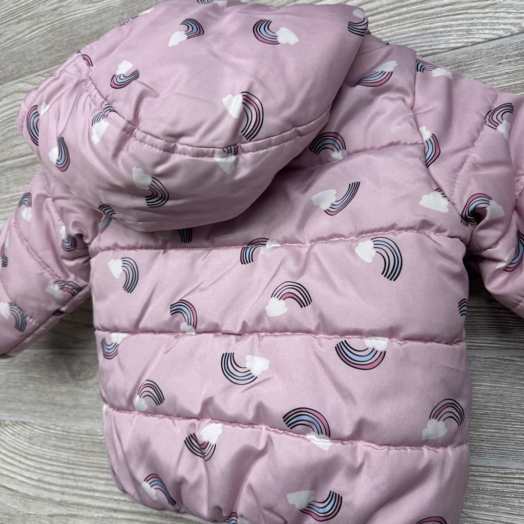 Puffer Coat Rainbows 18M