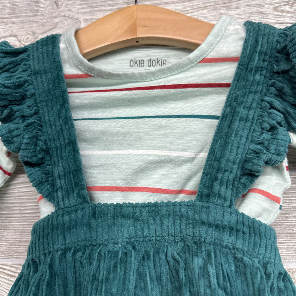 Ribbed Jumper & LS Shirt Stripes 6M