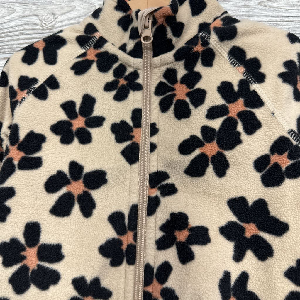 Fleece Jacket Flowers 2t
