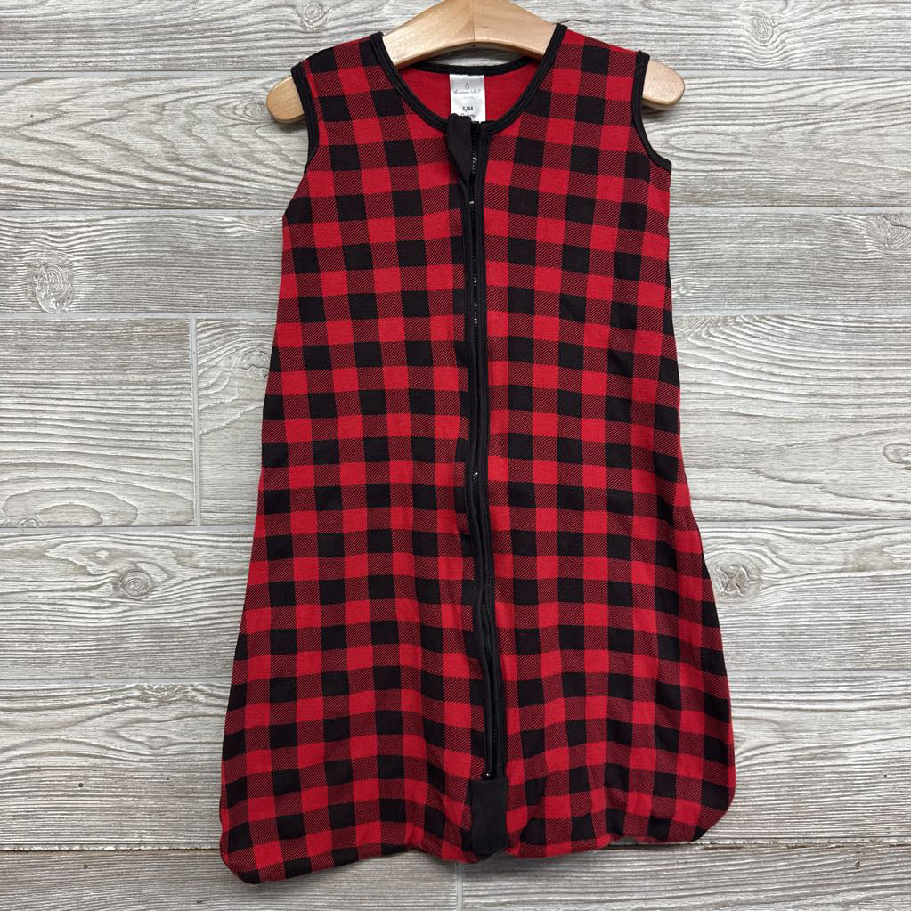 Buffalo Plaid Sleepsack Flowers 0-6M