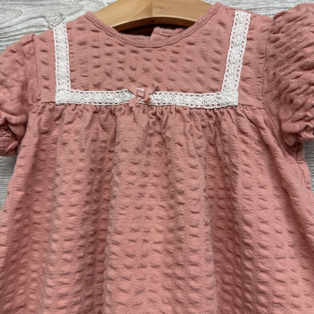 Textured Bump Dress & Bloomers 24M