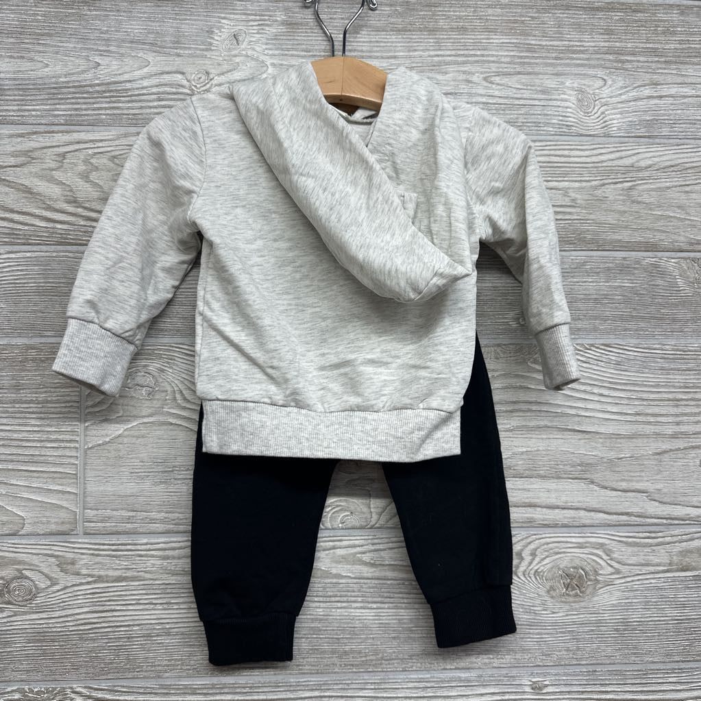Hooded Shirt Bear Pocket & Jogger Pants 3-6M