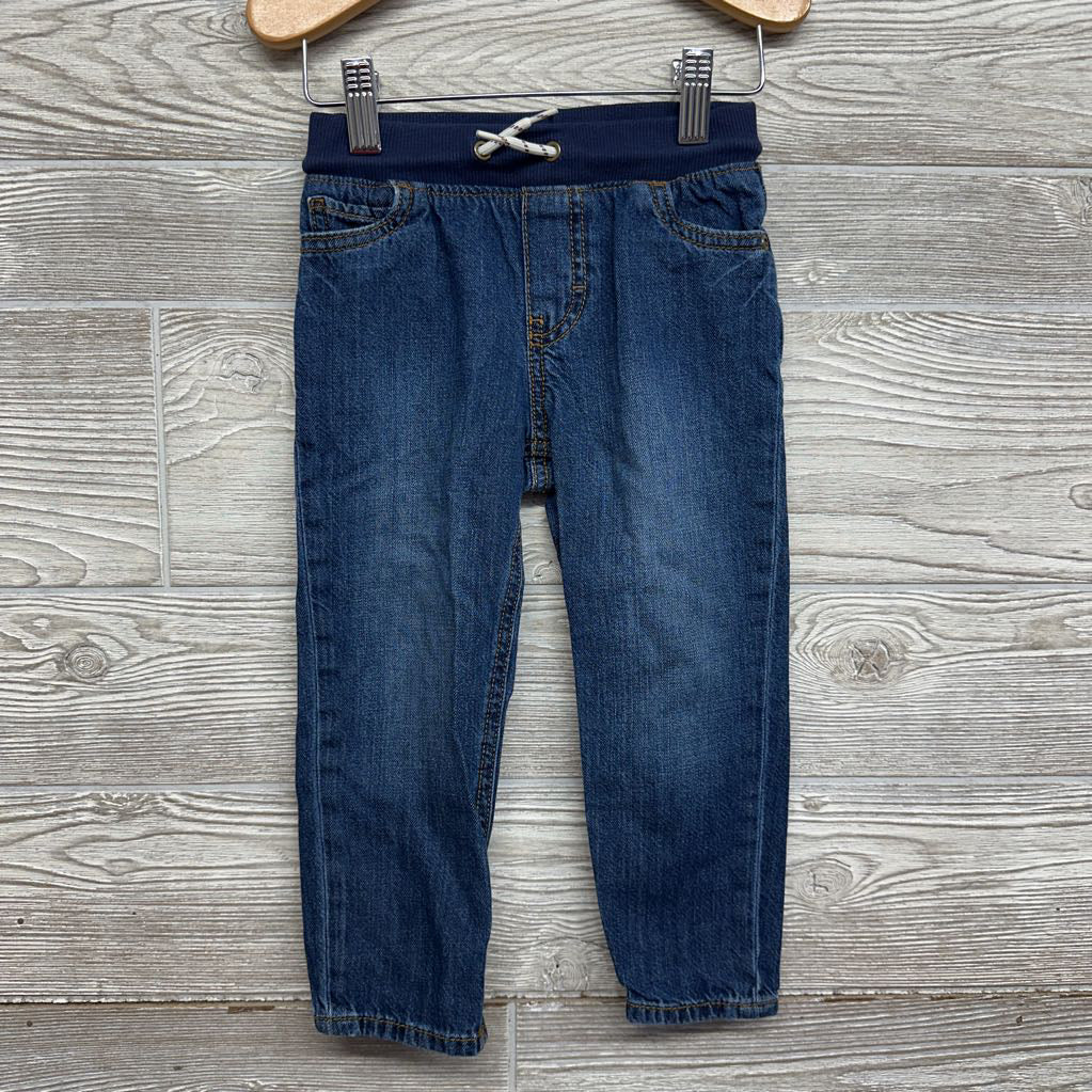 Drawstring Pull On Jeans 3t