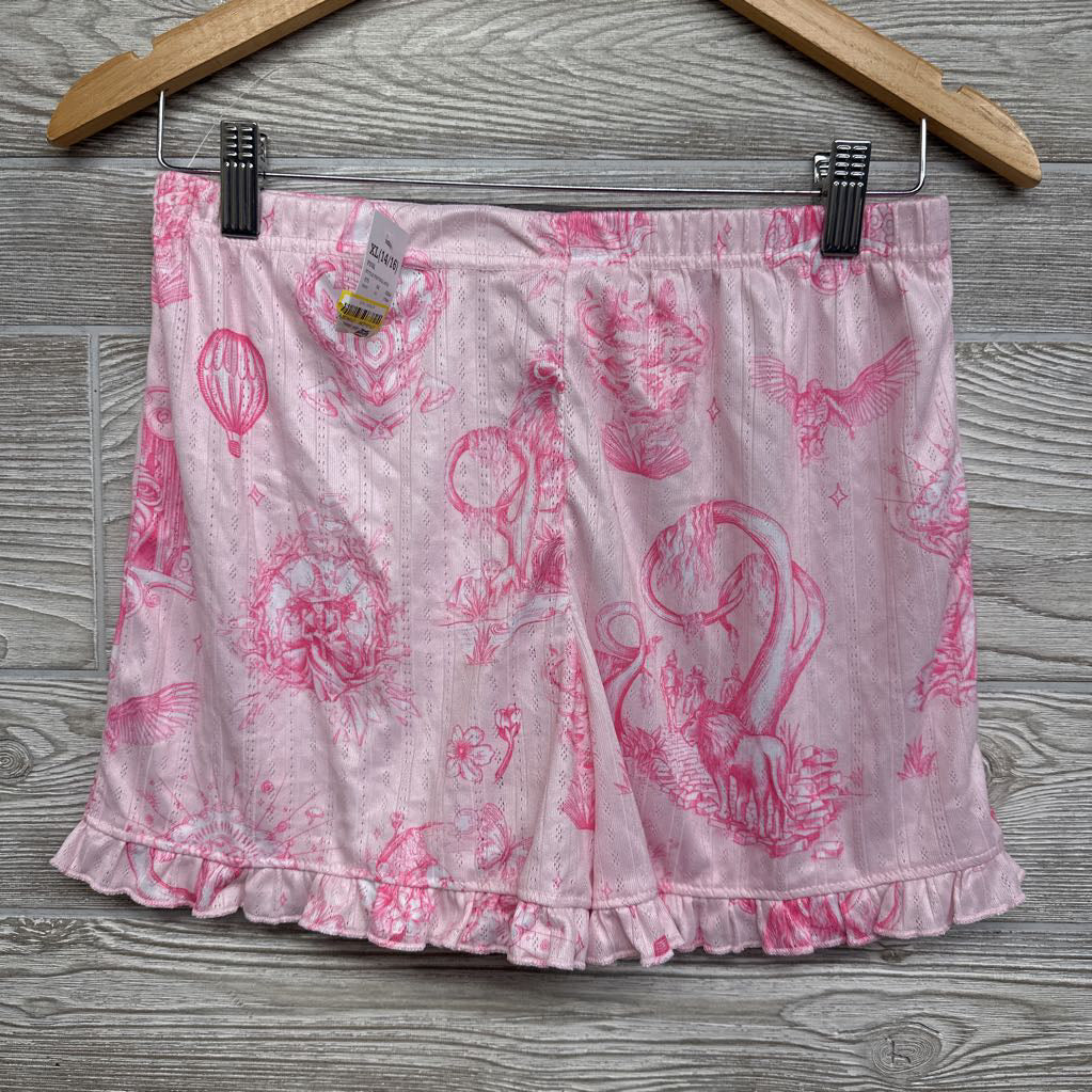 NEW 2 Pc Pj Pointelle Shirt W & Shorts 14-16