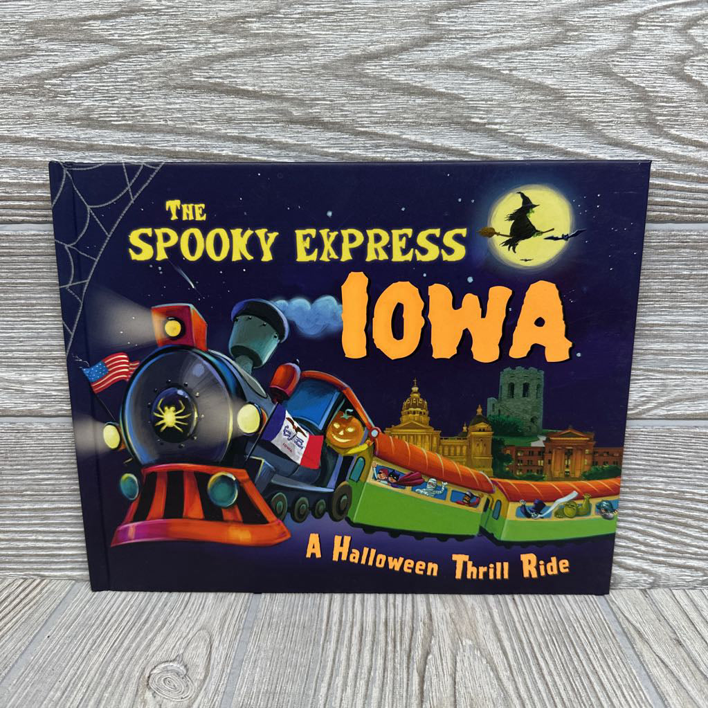 The Spooky Express Iowa Hardcover Book
