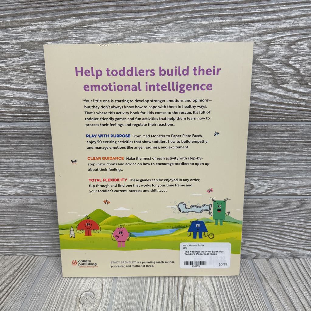 The Feelings Activity Book For Toddlers Paperback Book