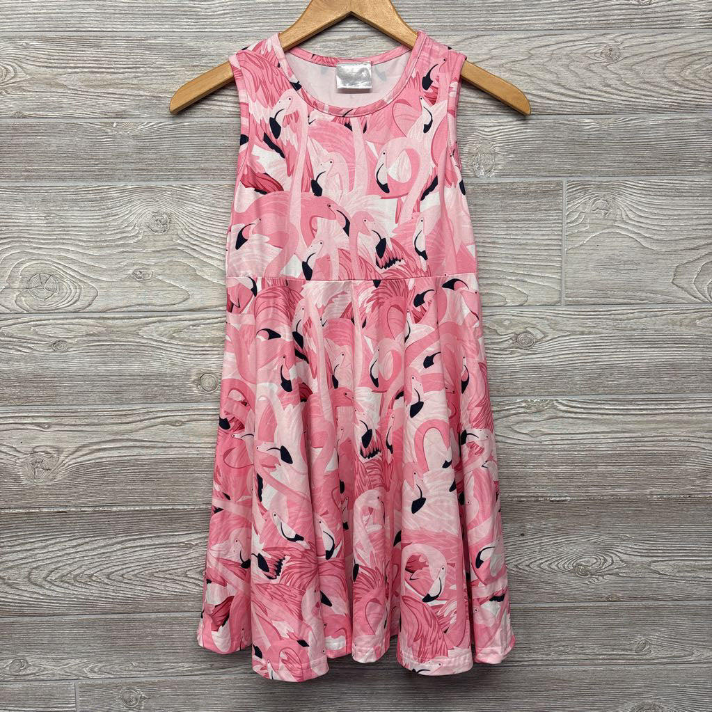 Tank Dress Flamingos 10-12