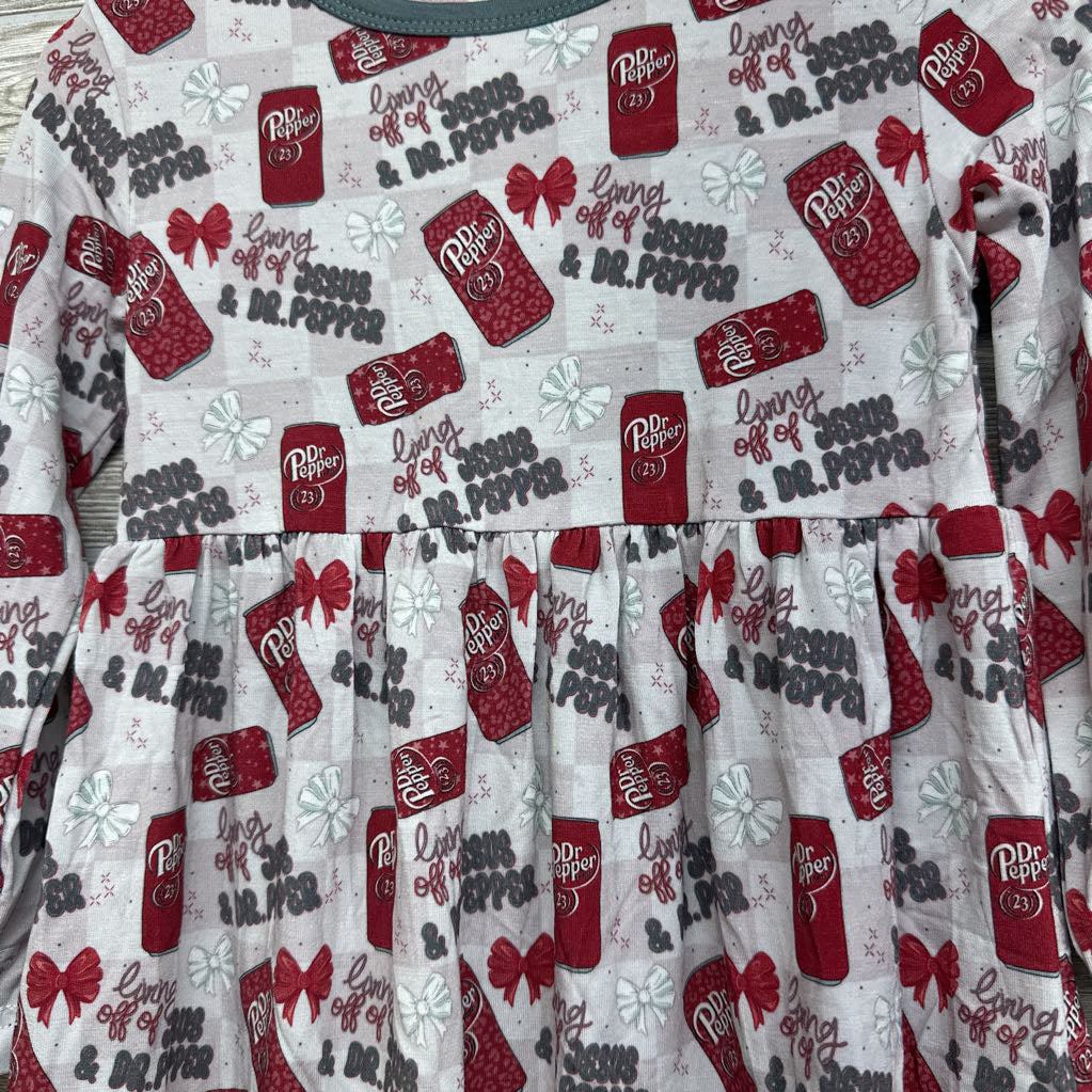 Bamboo LS Dress Living Off Jesus & Dr. Pepper 3t