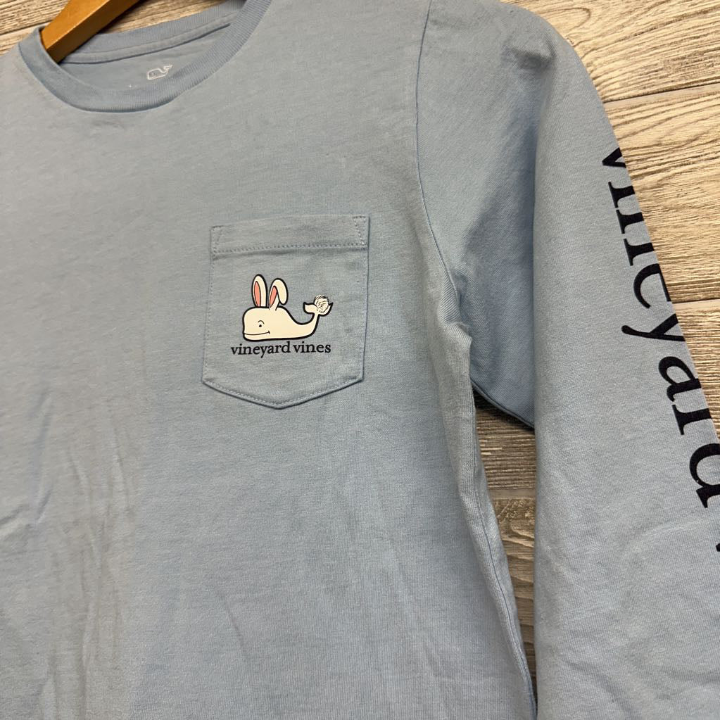 NEW LS Pocket Shirt Rabbit Whale 8-10