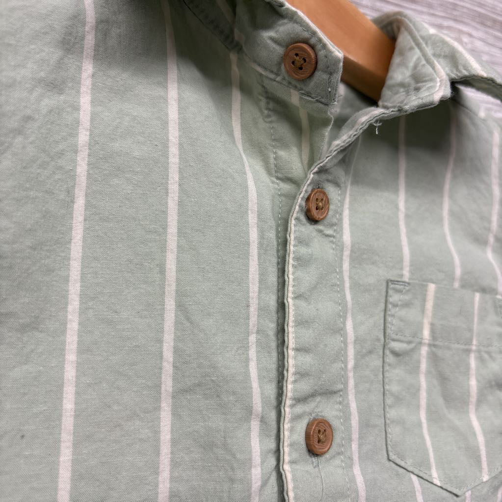Button Up Shirt Stripes Chest Pocket 24M