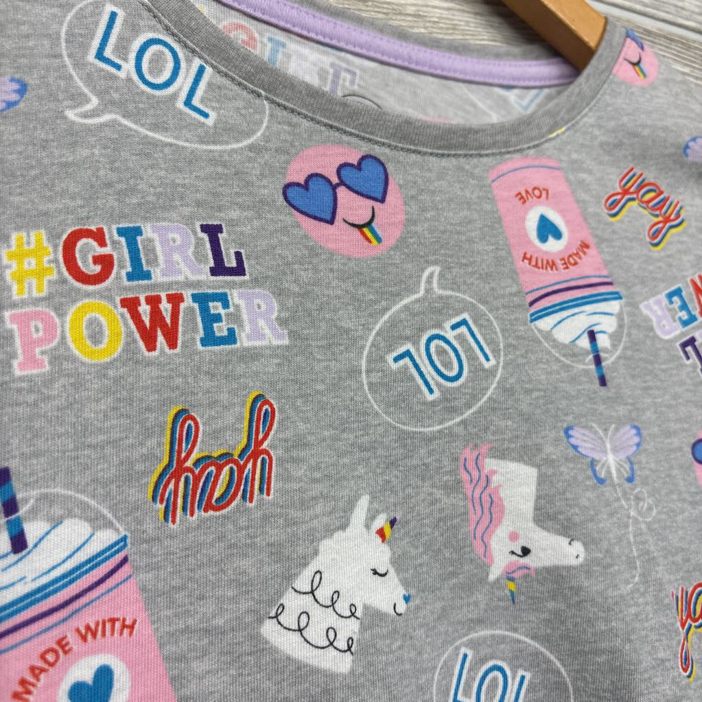 LS Shirt Unicorns LOL Girl Power 10-12