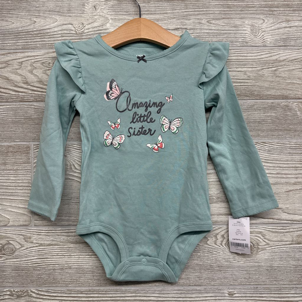 NEW LS Bodysuit Amazing Little Sister 24M