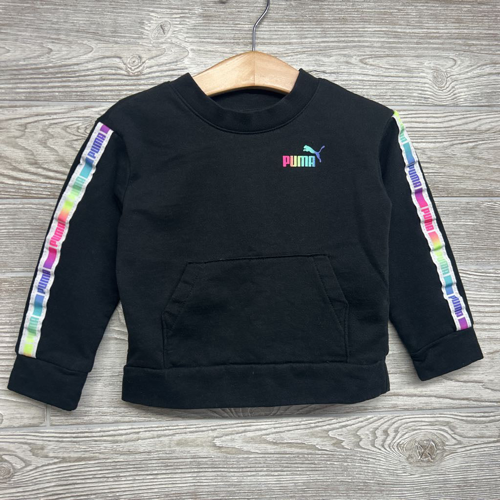 Crewneck Stripe Sleeve & Jogger Sweatpants 2T