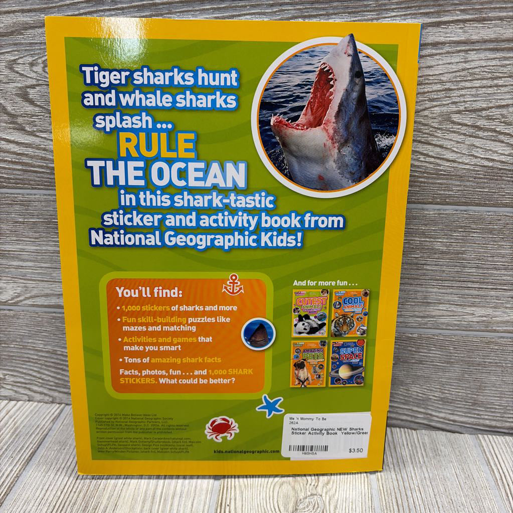 NEW Sharks Sticker Activity Book