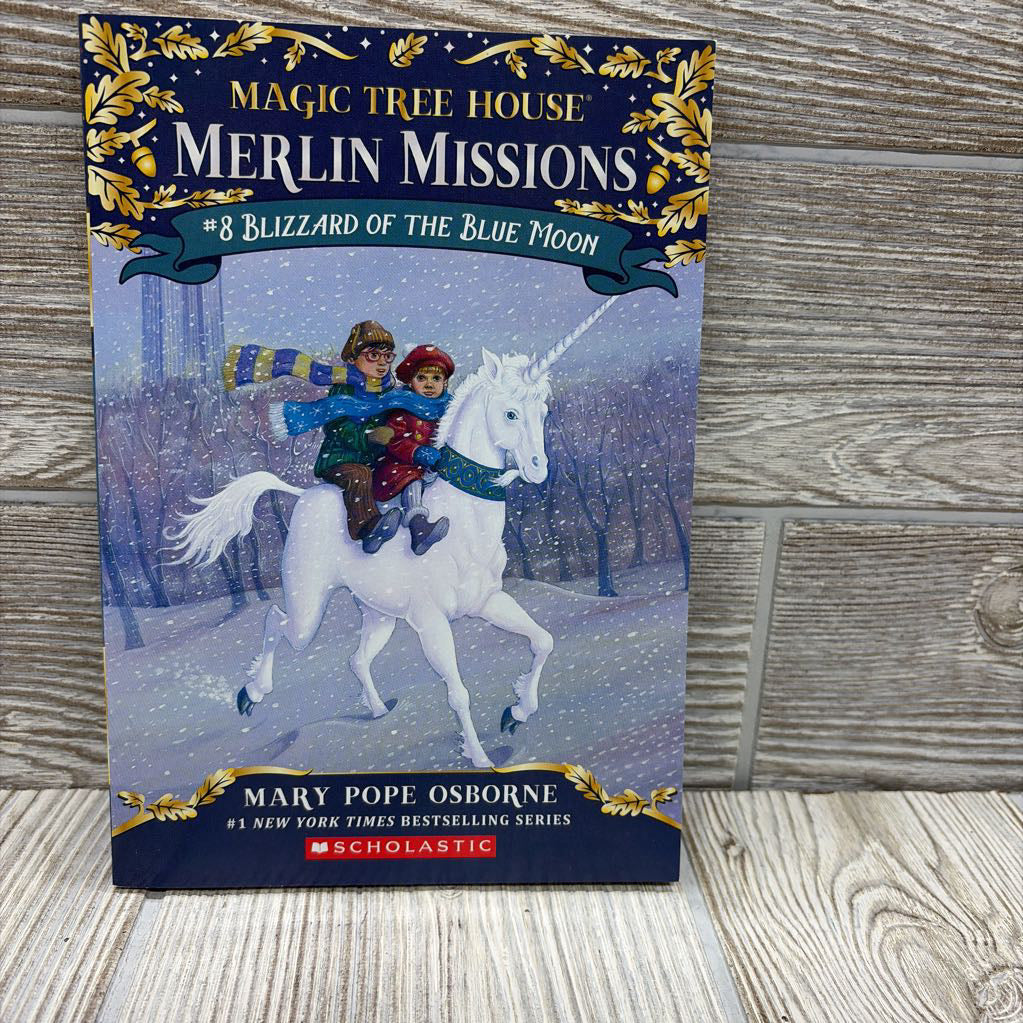 Magic Tree House Merlin Missions #8 Blizzard Of The Blue Moon Paperback Book