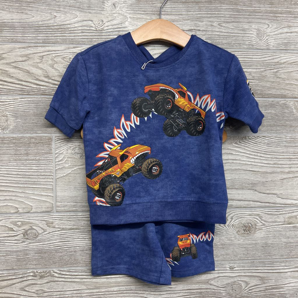 NEW Crewneck & French Terry Joggers Monster Truck 18M