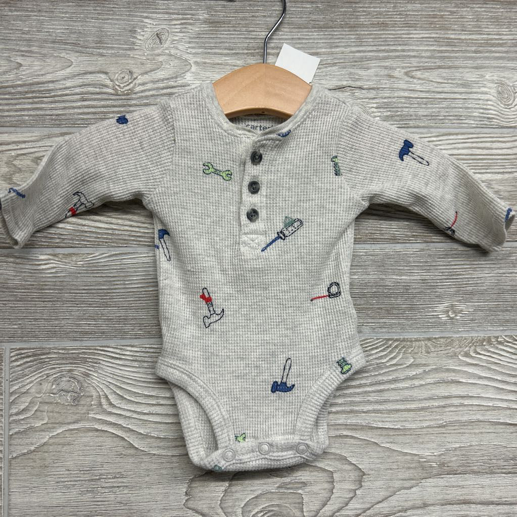 LS Waffle Knit Henley Bodysuit & Pants Tools NB