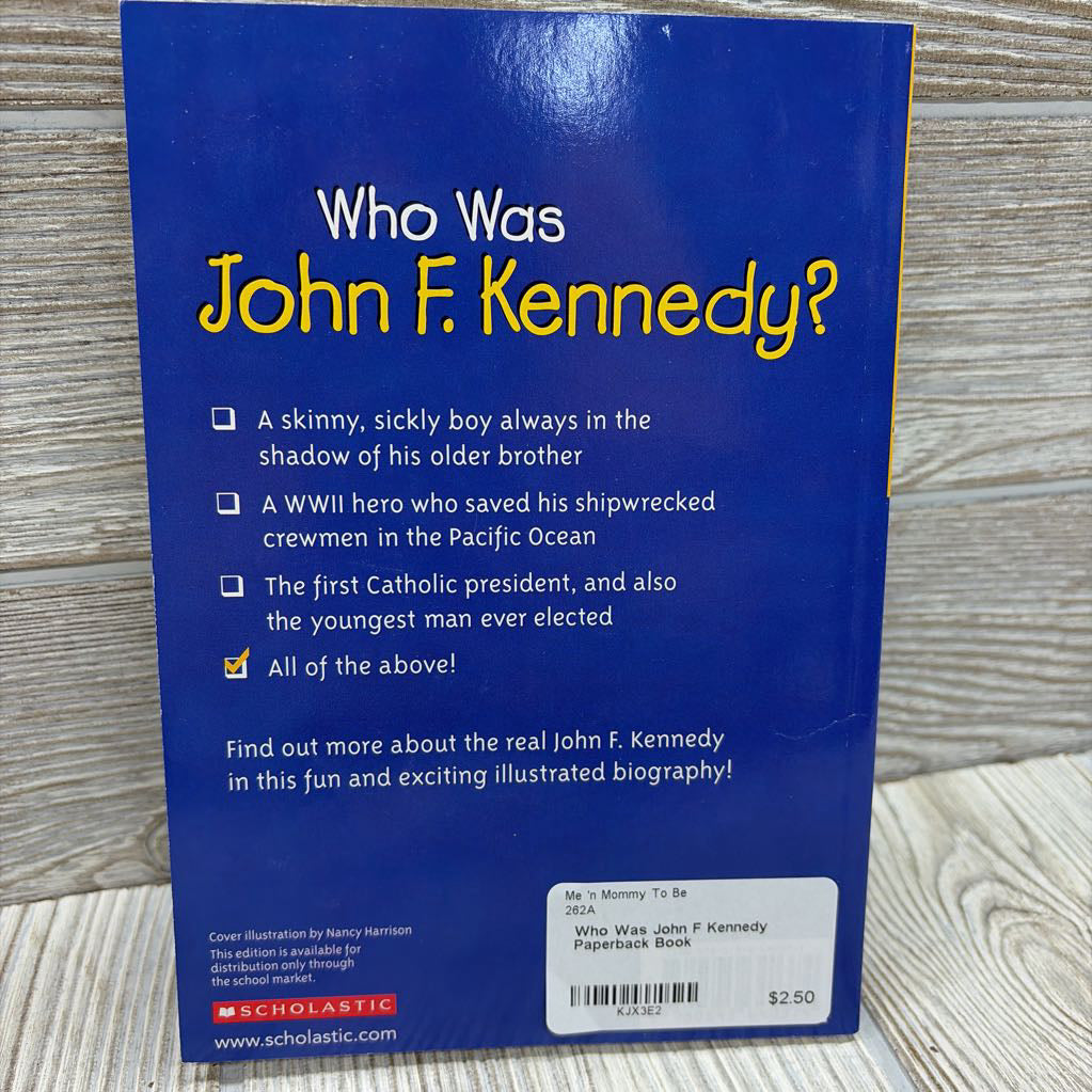 Who Was John F Kennedy Paperback Book