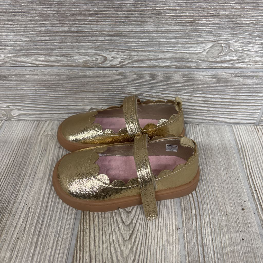 Myah Metallic Velcro Shoes 6C