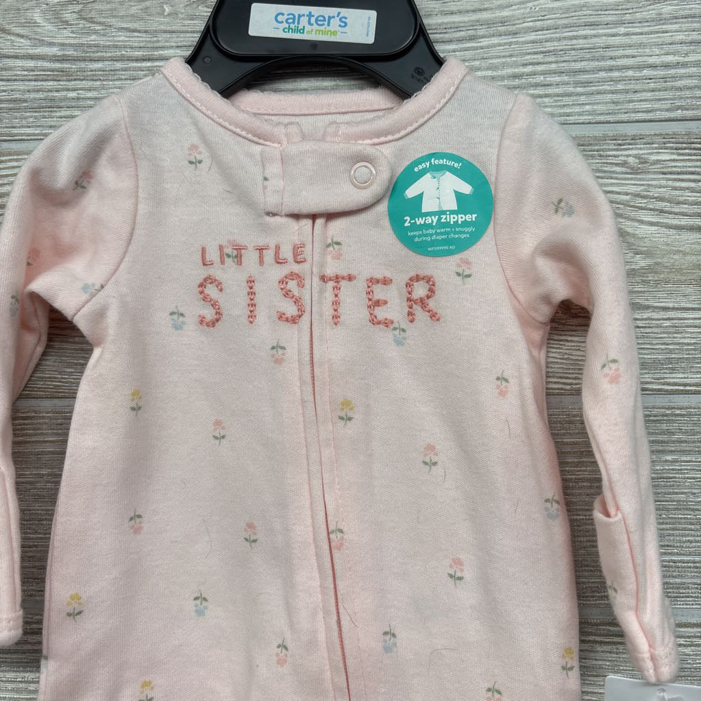 NEW Sleeper Little Sister Flowers Preemie