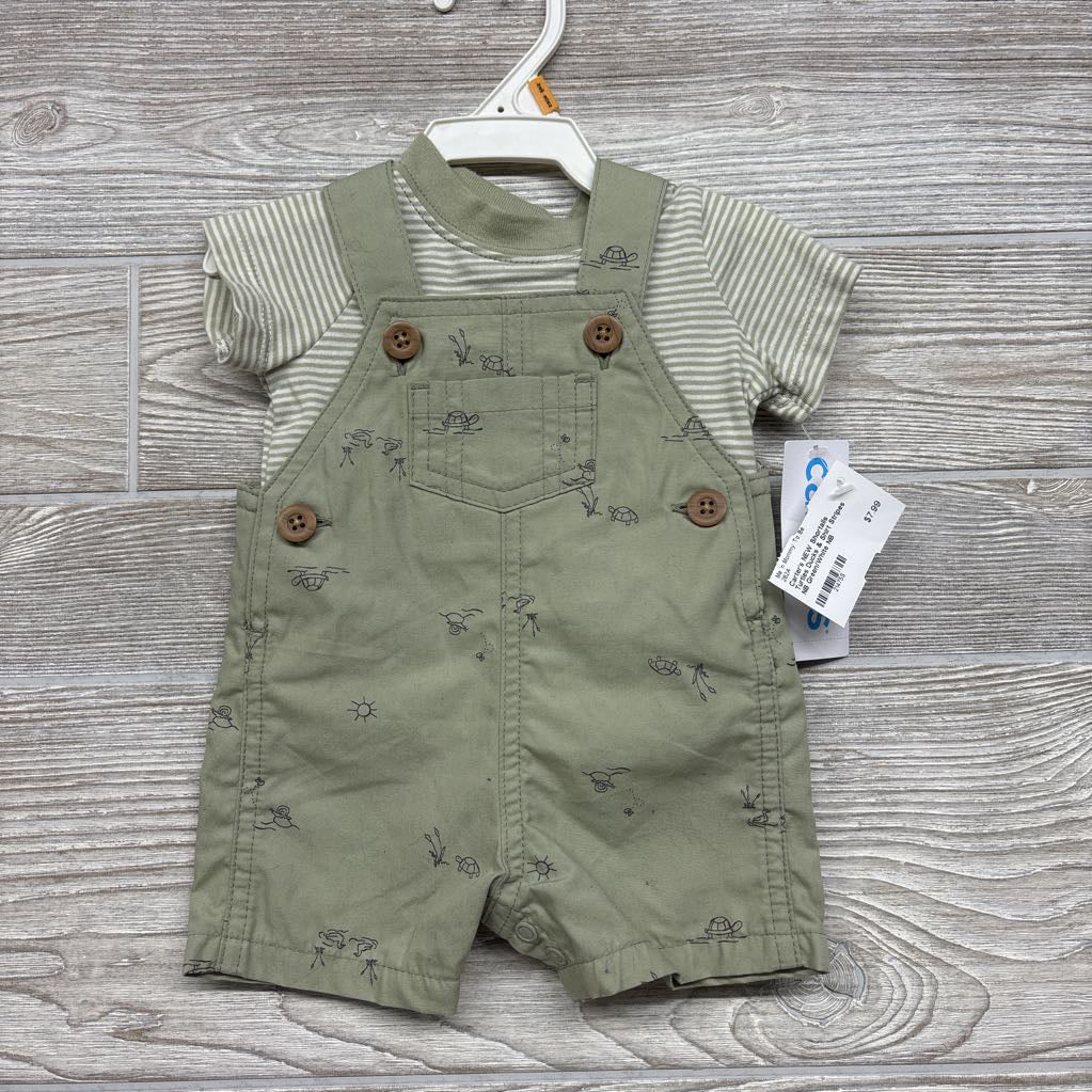 NEW Shortalls Turtles Ducks & Shirt Stripes NB