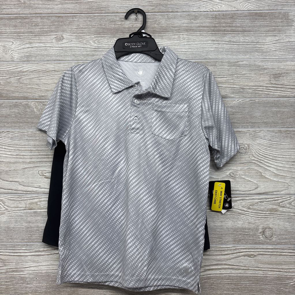 NEW Active Polo Shirt Printed & Woven Shorts 10