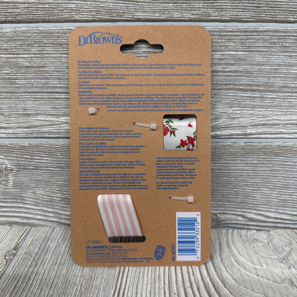 NEW 2 Pk Pacifier Clips