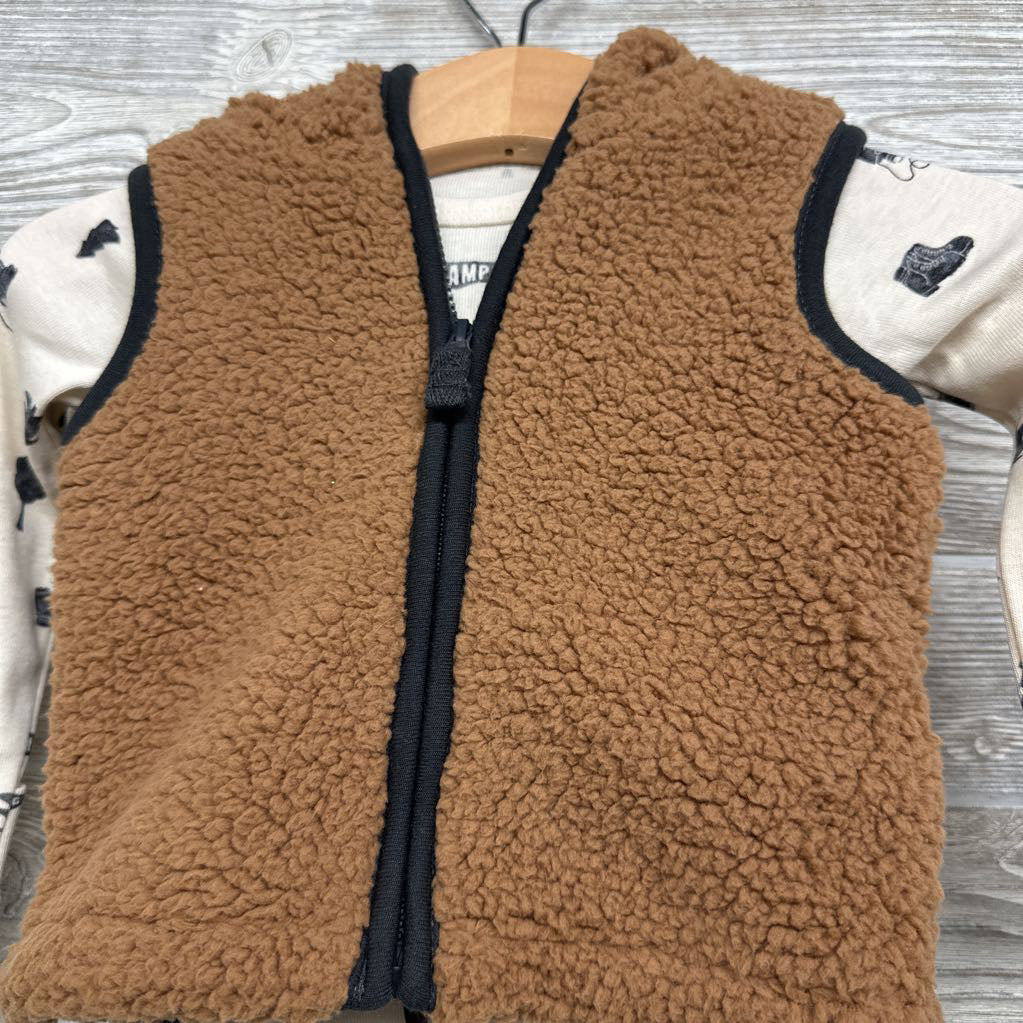 Sherpa Vest, Bodysuit Binoculars, Camping & Pants 0-3M