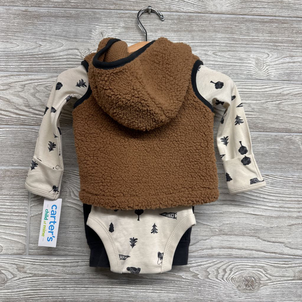 Sherpa Vest, Bodysuit Binoculars, Camping & Pants 0-3M